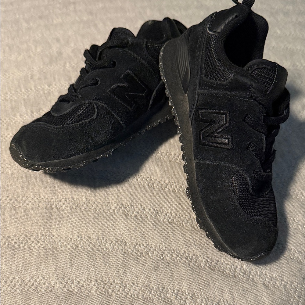 New Balance Kids All-Black Sneakers